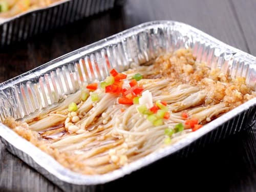 青山湖锡纸烤金针菇